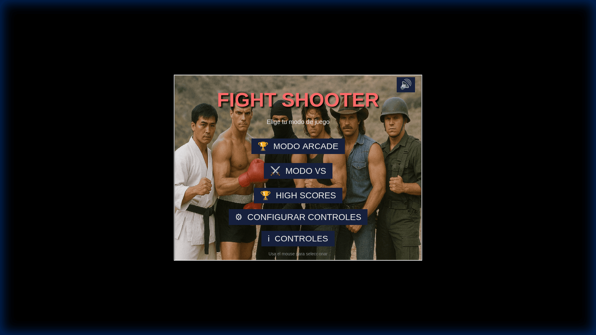 Captura de pantalla del proyecto Shooting Fighter